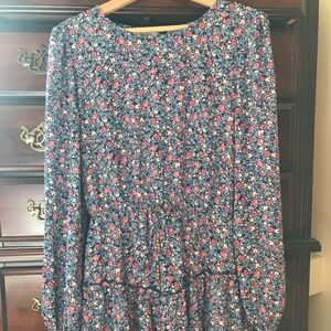 Floral Summer Long Sleeve Dress